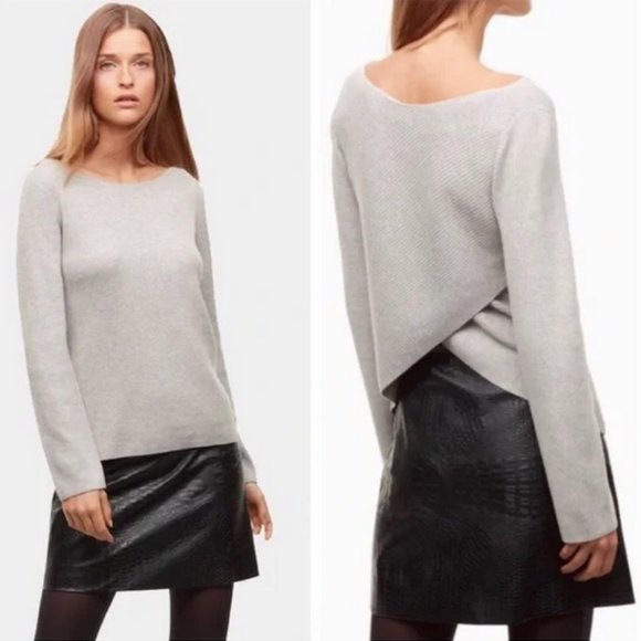 NWOT Aritzia Babaton Kitano Sweater in Heather Lily Pad - Picture 1 of 5